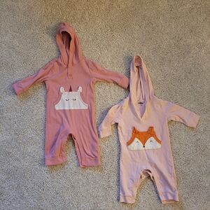 Old Navy Hooded Onesie Bundle 3-6